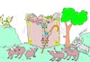 Cartoon: whole family (small) by yasar kemal turan tagged whole,family