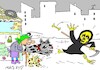 Cartoon: wriggle out (small) by yasar kemal turan tagged wriggle,out