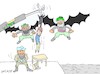 Cartoon: young dissidents (small) by yasar kemal turan tagged young,dissidents
