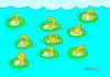 Cartoon: zero (small) by yasar kemal turan tagged zero,figures,succor,sea