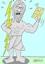 Cartoon: zeus-Greek crisis (small) by yasar kemal turan tagged greek,crisis,zeus,economy,greece