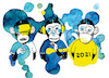 Cartoon: Three monkeys in 2021 (small) by dodotes tagged animals