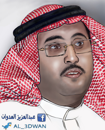 Cartoon: Mansour albalwi (medium) by adwan tagged mansour,albalwi