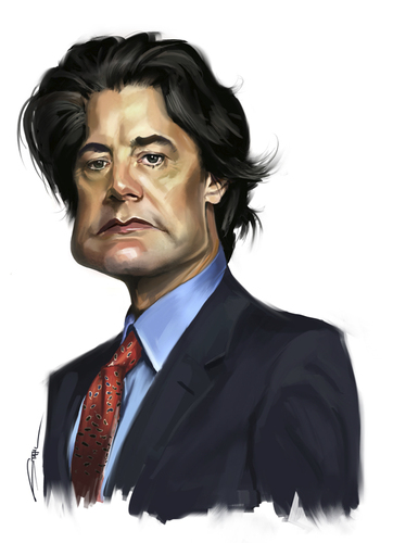 Cartoon: Kyle McLachlan (medium) by Jeff Stahl tagged kyle,mclachlan