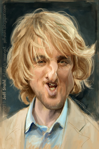 Cartoon: Owen Wilson (medium) by Jeff Stahl tagged owen,wilson,caricature,stahl