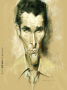 Cartoon: Christian Bale (small) by Jeff Stahl tagged christian,bale,batman,bruce,wayne,caricature,portrait,jeff,stahl