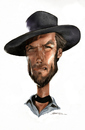 Cartoon: Clint Eastwood (small) by Jeff Stahl tagged clint eastwood cowboy good western