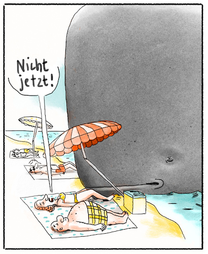 Cartoon: gestrandeter Wal. (medium) by Thomas Kuhlenbeck tagged mann,frau,strand,freizeit,reise,urlaub,meer,sonnen,sonnenbaden,sonne,wal,gestrandet,übergewichtig,dick,übergewicht,sonnenschirm,mann,frau,strand,freizeit,reise,urlaub,meer,sonnen,sonnenbaden,sonne,wal,gestrandet,sex,übergewichtig,dick,übergewicht,sonnenschirm