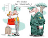 Cartoon: Romantischer Mundschutz (small) by Thomas Kuhlenbeck tagged politik,corona,virus,mundschutz,kontrolle,polizei,paar,liebe,gemeinsam,romantisch,romantik,maske,maskenpflicht