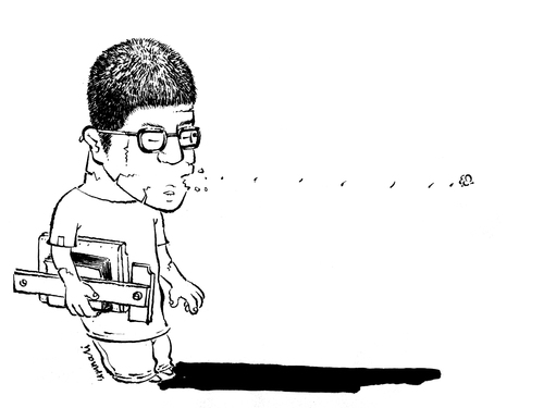 Cartoon: transmigrate (medium) by gokhanuzunali tagged uzunalioglu,gokhan
