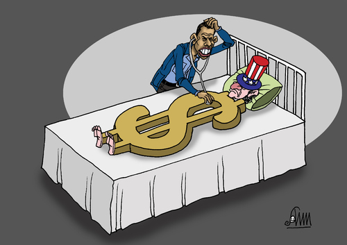 Cartoon: DOCTOR (medium) by aungminmin tagged cartoon,money,people,humour,financial,crisis