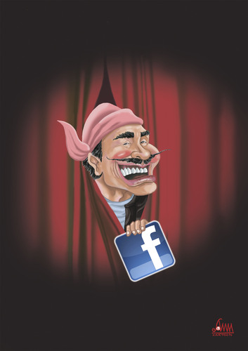 Cartoon: Zuckerbook (medium) by aungminmin tagged zuckerbook