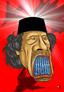 Cartoon: Wanted (small) by aungminmin tagged gaddafi