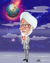 Cartoon: Manmohan Singh (small) by aungminmin tagged manmohan singh