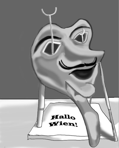 Cartoon: Hallo Wien (medium) by Lutz-i tagged hallo,wien,halloween