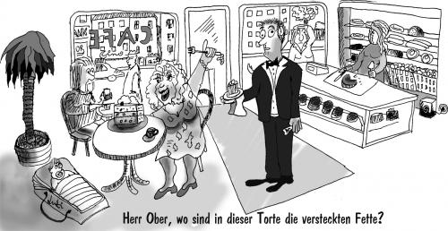 Cartoon: Verdeckte Fette (medium) by Lutz-i tagged fette