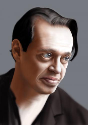 Cartoon: Steve Buscemi (medium) by JKang tagged caricature