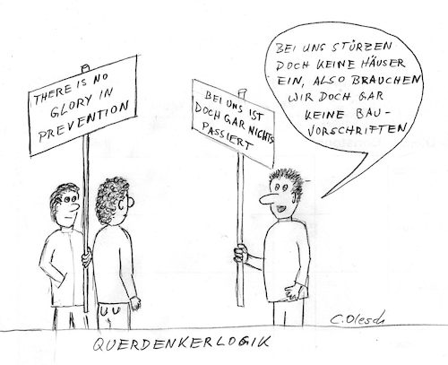 Cartoon: Querdenkerlogik (medium) by chriso tagged cartoon,corona,covid,pandemie