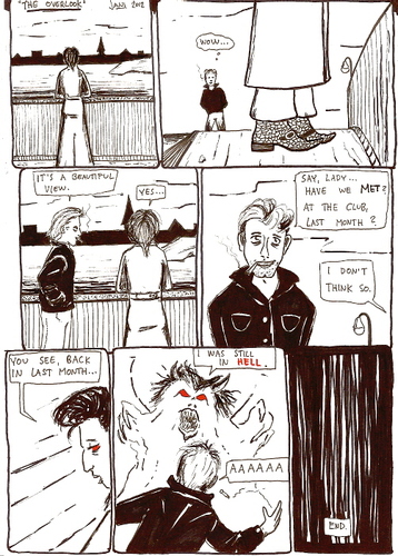Cartoon: Boy meets girl (medium) by Jani The Rock tagged boy,girl,demon,hell