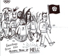 Cartoon: Olympic team of Hell (small) by Jani The Rock tagged olympics,olympic,team,hell,satan