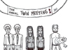 Cartoon: Twin meeting (small) by Jani The Rock tagged twin,twins,meeting,mutant,freak,parasite