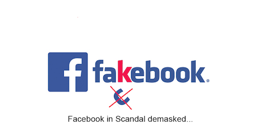Cartoon: Facebook demasked (medium) by Zvonko tagged facebook,scandal