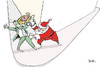 Cartoon: Merry Christmas (small) by BONIL tagged christmas,santa,claus,consumerism