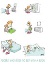 Cartoon: people books bed (small) by BONIL tagged bonil people books bed