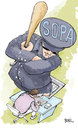 Cartoon: SOPA (small) by BONIL tagged internet,computer,freedom,sopa