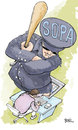 Cartoon: SOPA (small) by BONIL tagged internet,computer,freedom,sopa
