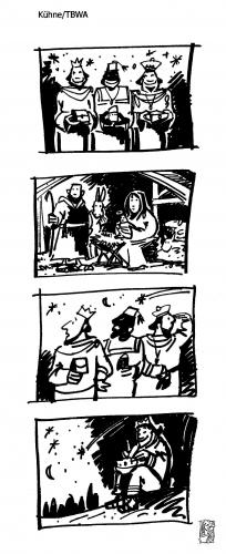 Cartoon: Die drei kühnen Könige (medium) by Jollustration tagged storyboard