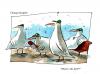 Cartoon: Chicago Seagulls Baseball team (small) by Jollustration tagged seagulls,möwen,baseball,tiere,vögel,spiel,america,chicago
