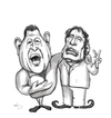 Cartoon: Add a caption (small) by AudreyD tagged chavez gaddafi caricature humor audrey dugan