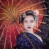 Cartoon: Geisha (small) by alesza tagged portrait digital illustration painting drawing geisha japan
