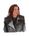 Cartoon: Kamala Harris (small) by alesza tagged kamala,harris,vice,president,elect,usa,election,politician,democrats