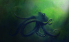 Cartoon: Krake (small) by alesza tagged krake digital painting animal underwater sea dark mysterious fear