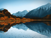 Cartoon: Wanaka - New Zealand (small) by alesza tagged wanaka,newzealand,mirror,reflection,landscape,neuseeland,spiegelung,reflexion,new,zealand