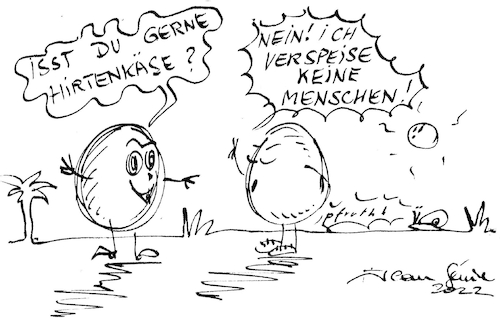 Cartoon: Du bist was du isst! (medium) by Jean Genie tagged ernährung,bewusstsein,nachhaltigkeit,eier,menschen,fleisch,vegan,philosophie,lebensstil,du,ernährung,bewusstsein,nachhaltigkeit,eier,menschen,fleisch,vegan,philosophie,lebensstil