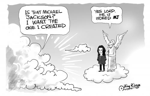 Cartoon: michael jackson (medium) by King Kinya tagged kny