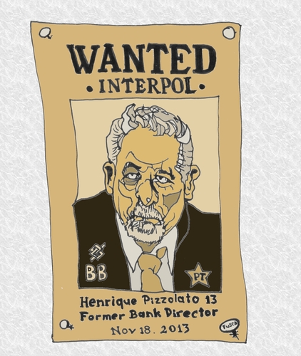 Cartoon: Brazilian Italian fugitive (medium) by Fusca tagged corruption,lula,pt,brazil,mensalao