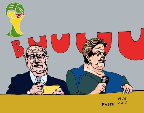 Cartoon: Dilma Lula blamed for corruPTion (medium) by Fusca tagged lula,dilma,mensalao,corruption,latrocracy,protests,change