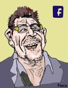Cartoon: billionaire Bono Vox (small) by Fusca tagged cynical,leftist,musician,billionaire