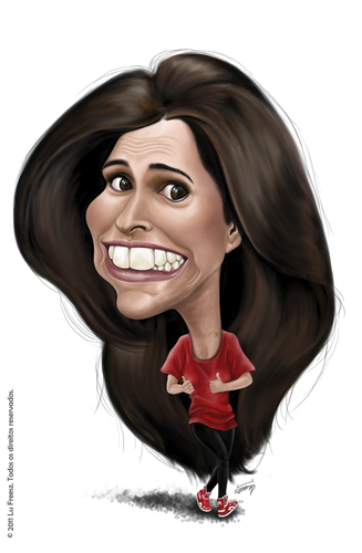 Cartoon: Tata Werneck (medium) by lufreesz tagged tata,werneck,comedia,mtv,brasil,quinta,categoria