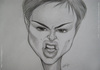 Cartoon: Natalie Portman sketch 2 (small) by lufreesz tagged natalie,portman,caricature,sketch,snl,saturday,night,live,rap