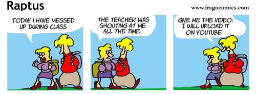 Cartoon: Raptus strip (medium) by fragocomics tagged raptus,strip,strips,comic,comics,love,lovers,facebook,girls,young,humour,school,berlin,wall,1989,teacher,ask,answer,facebook,iphone,ipad,smartphone,mauer,kommunikation,comic,strip,1989,schule