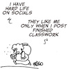 Cartoon: Classwork at school (small) by fragocomics tagged school,education,educational