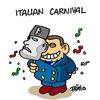 Cartoon: Italian Carnival (small) by fragocomics tagged berlusconi italy bunga ruby sexual scandal politics