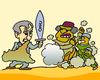 Cartoon: Sicily shield against Gaddafi (small) by fragocomics tagged gaddafi,libia,crisis,war,patrol,brent,gas,nato,station,darth,vader,coalition,europe,sarkozy,onu