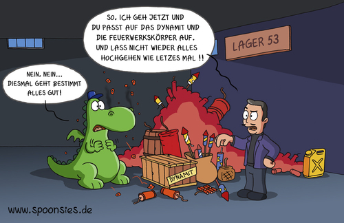 Cartoon: drachennachtwaechter (medium) by ChristianP tagged drachennachtwaechter