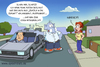 Cartoon: Back to the future (small) by ChristianP tagged back,to,the,future